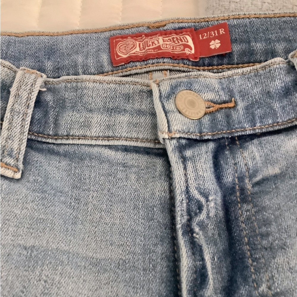 Lucky Brand Boot Cut Embroidered Jeans